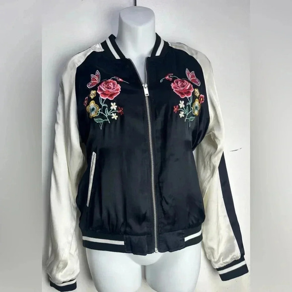 Forever 21 Floral Satin Souvenir Jacket - Picture 5 of 9